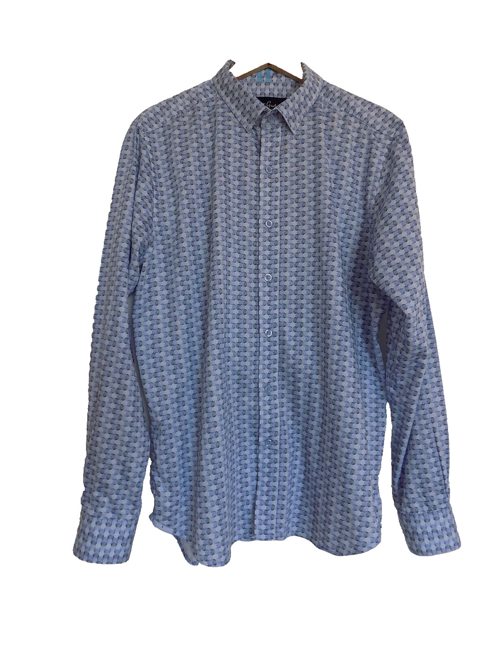 Robert Graham long sleeve shirt button down collar size Large